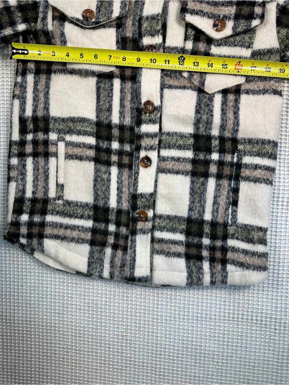 Avec Les Filles Plaid Shacket Button Down Shirt Jacket Size XS - Picture 6 of 9